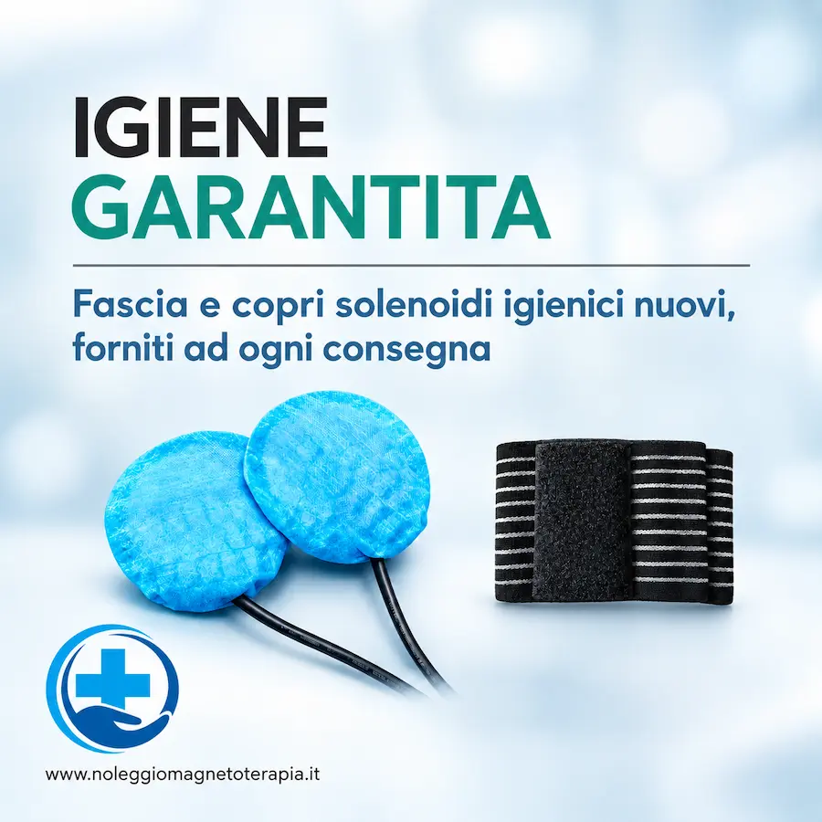 Fascia e copri solenoidi igienici forniti a ogni consegna